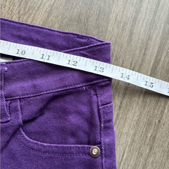 Emperial Premium Jeans Juniors Size 3 Low Rise Skinny Purple Denim 5 Pocket NWT - Picture 6 of 9